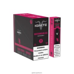 Ignite Cigarette - IGNITE V15 stylo vape, paquet de 10 glace à la pastèque VVFB02106