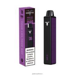 Ignite Cigarette - IGNITE V35 stylo vape glace aux raisins VVFB02133
