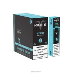 Ignite Flavors - IGNITE V15 stylo vape, paquet de 10 menthe glacée VVFB02102