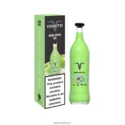 Ignite Vape France - IGNITE V25 stylo vape glace à la pomme aigre VVFB02118