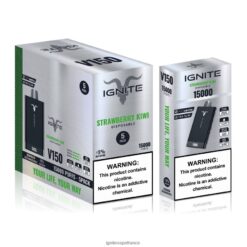 Ignite Vape Paris - IGNITE V150 stylo vape, paquet de 5 fraise-kiwi VVFB0292