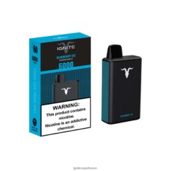 Ignite Vape Paris - IGNITE V60 stylo vape glace aux myrtilles VVFB0229