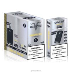 Ignite Vape Reviews - IGNITE V150 stylo vape, paquet de 5 glace à l'ananas VVFB0289