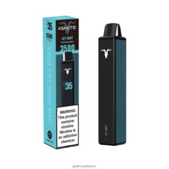 Ignite Vape Reviews - IGNITE V35 stylo vape menthe glacée VVFB02134