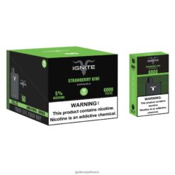 Ignite Vape Reviews - IGNITE V60 stylo vape, paquet de 10 fraise-kiwi VVFB0226