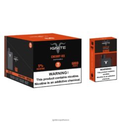 Ignite Vape Reviews - IGNITE V60 stylo vape, paquet de 10 glace aux cerises VVFB0217
