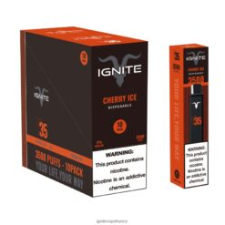 Ignite Vape Sales - IGNITE V35 stylo vape, paquet de 10 glace aux cerises VVFB02121