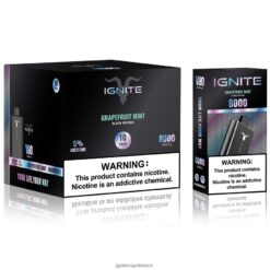 Ignite Vape Sales - IGNITE V80 stylo vape, paquet de 10 menthe pamplemousse VVFB0258