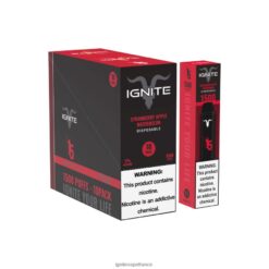 Ignite Vape Shop - IGNITE V15 stylo vape, paquet de 10 fraise pomme pastèque VVFB02104