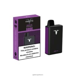 Ignite Vape Shop - IGNITE V60 stylo vape glace aux raisins VVFB0232