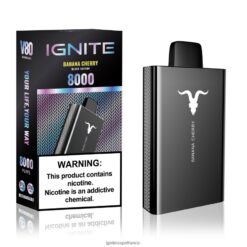 Ignite Vape Shop - IGNITE V80 stylo vape banane cerise VVFB025