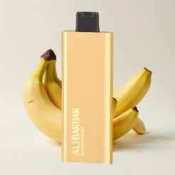 Alibarbar Pandora 7000 Puffs Disposable Vape Banane Pétillante – 17 ml, 1.0 Ω