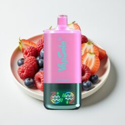 VapSolo Triple 30000 Puffs Bleu Framboise - 40ml, 20/50 mg/ml, Type-C