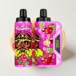VapSolo VIKING 12000 Puffs Disposable Vape Cerise Pétillante 22ml/50mg/Type-C