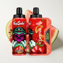 VapSolo VIKING 12000 Puffs Fraise Pastèque - 22ml, 20/50mg/ml, Type-C
