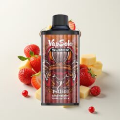 Vapsolo Super 15000 Puffs Fraise Vanille Cola - 40ml, 850mAh, Type-C