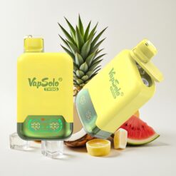 Vapsolo Twins 20000 Puffs Ananas Noix de Coco & Pastèque Glacée - 40ml, 20mg/ml/50mg/ml, Type-C
